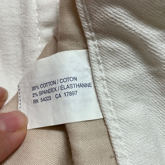 GAP FACTORY Premium Flare 1969 Winter White Cotton Blend 5 Pocket Jeans US Sz 16 - Picture 9 of 10